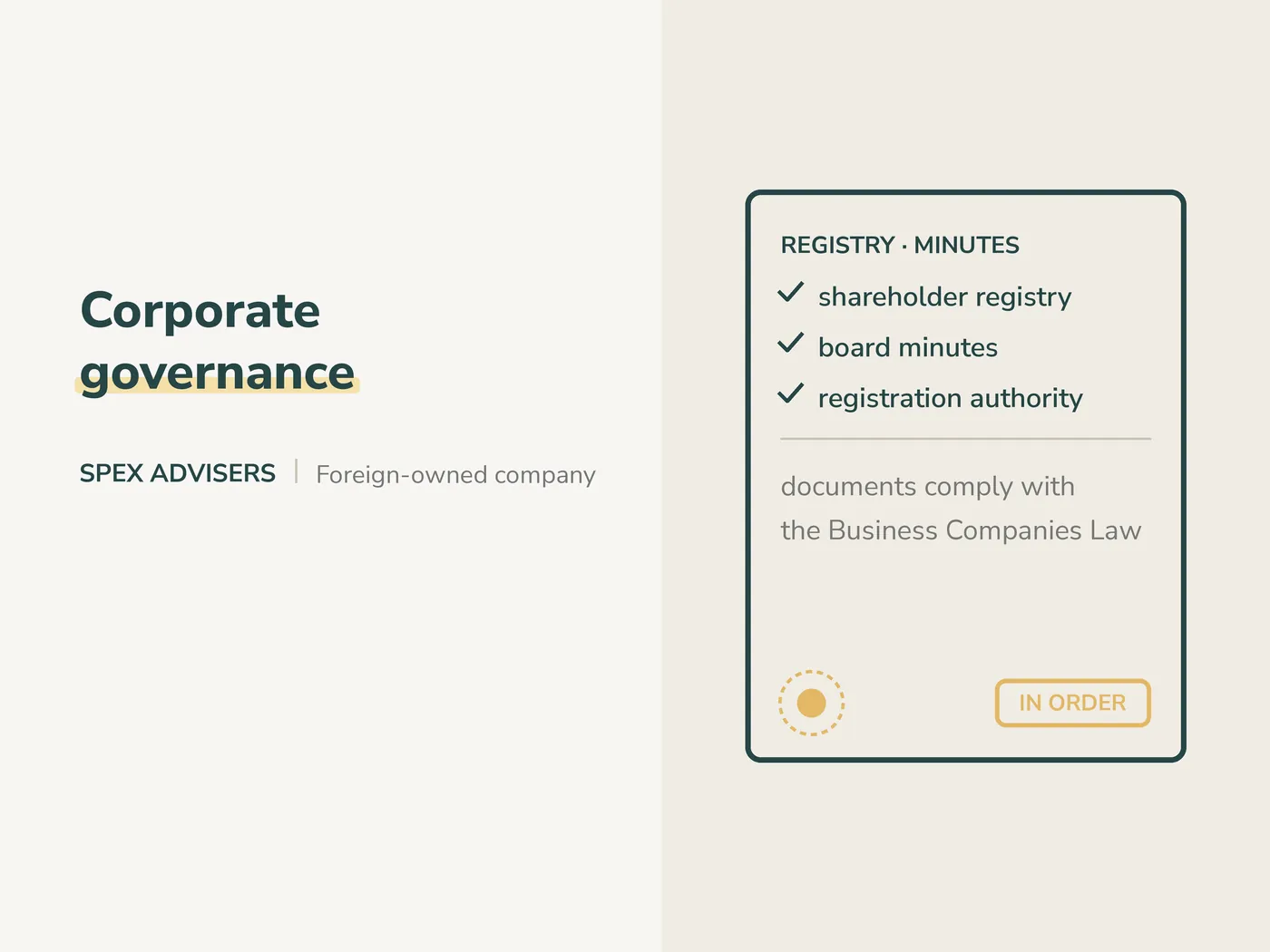 Corporate governance of a foreign-owned company in Belarus — Spex Advisers