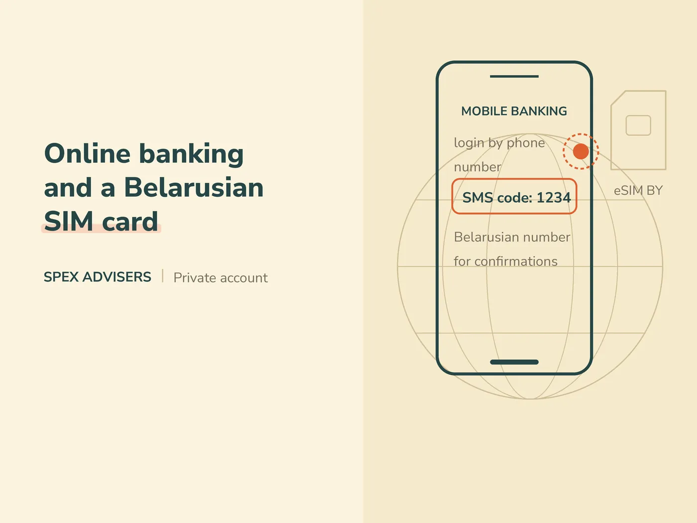 Online banking and a Belarusian SIM card — private bank account in Belarus (Spex Advisers)