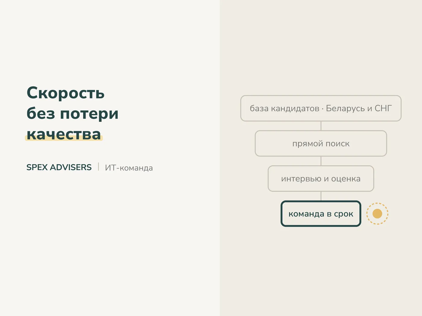 Скорость без потери качества — команда для разработки ИТ-проектов (Spex Advisers)