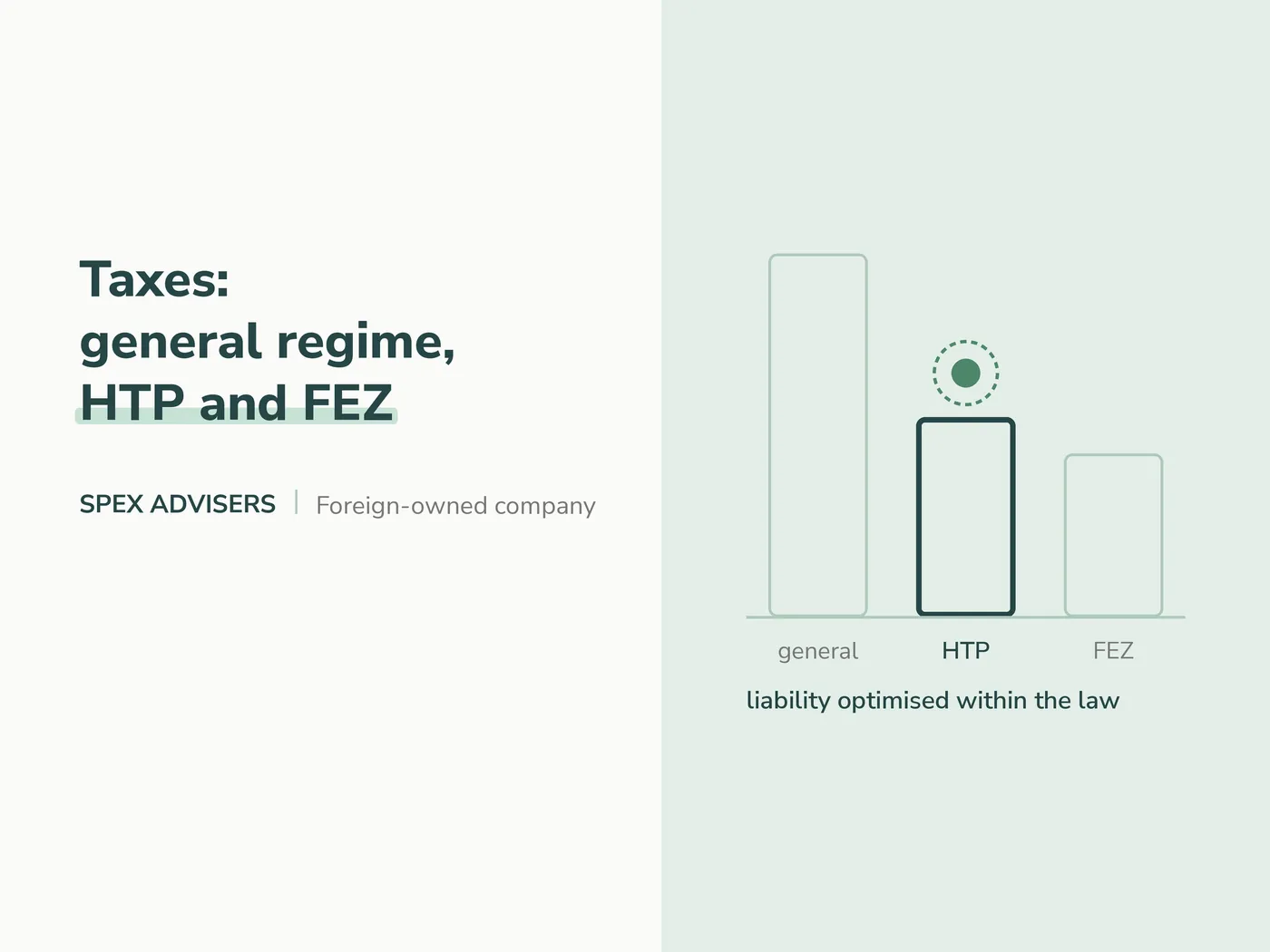 Taxes: general regime, HTP and FEZ — foreign subsidiary management in Belarus (Spex Advisers)