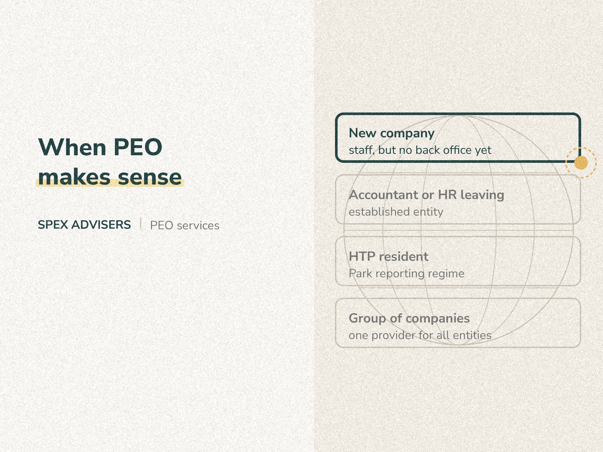 When PEO makes sense in Belarus — new company, staff changes, HTP resident, group of companies (Spex Advisers)